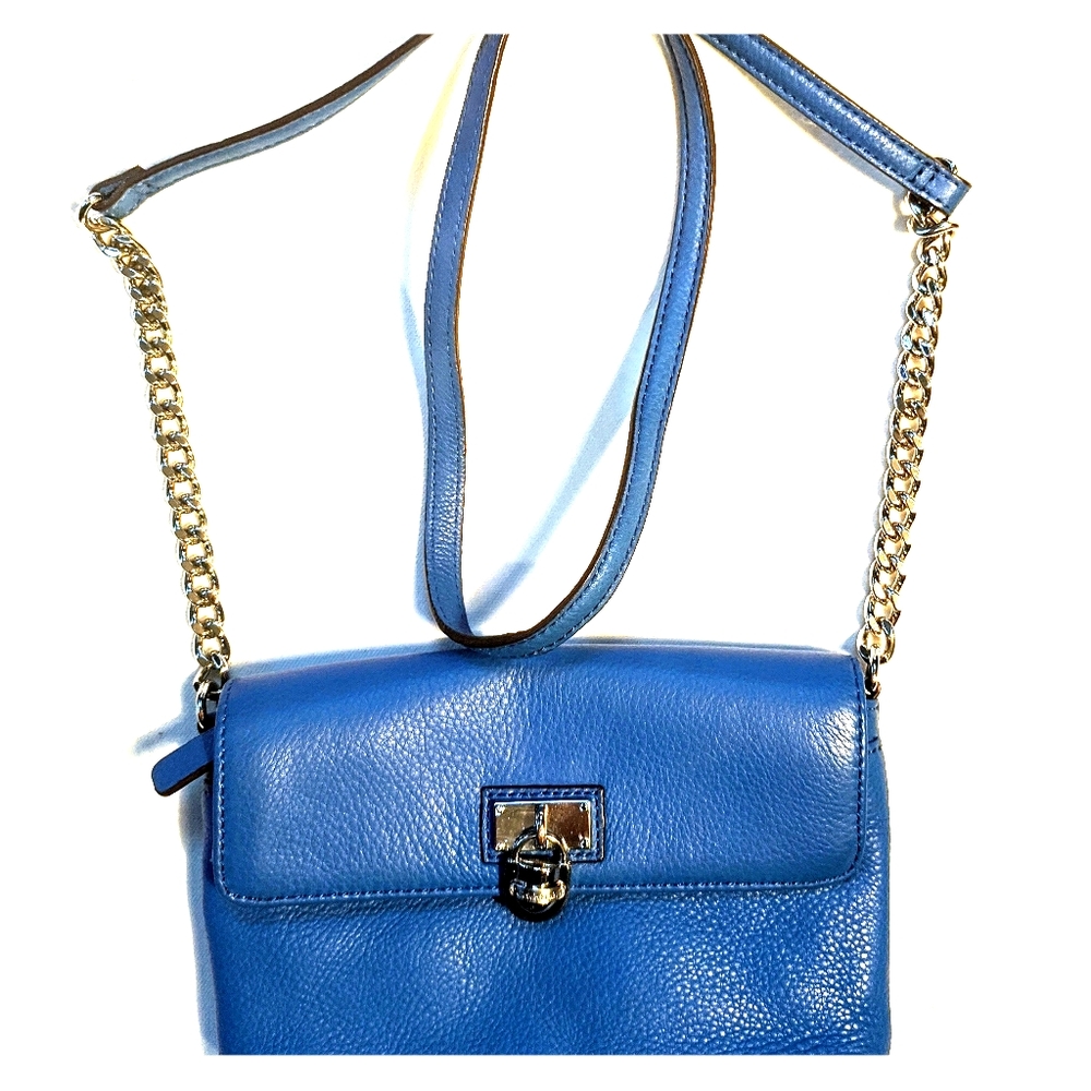 Calvin Klein purse blue leather